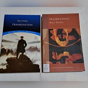 Frankenstein by Mary Shelley Paperback Barnes&Nobel + Dover Thrift Editions